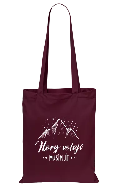Látková taška Hory volají, musím jít