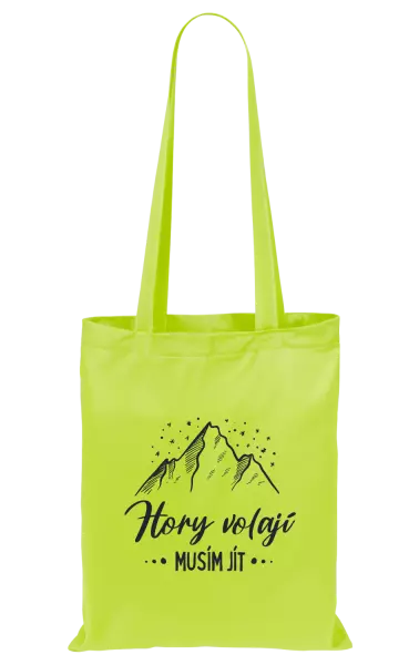 Látková taška Hory volají, musím jít