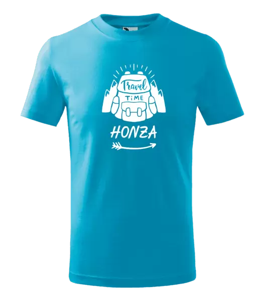 Dětské tričko Travel time se jménem