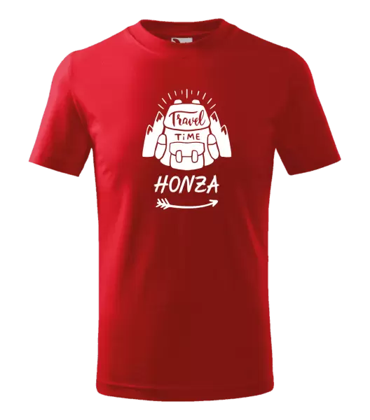 Dětské tričko Travel time se jménem