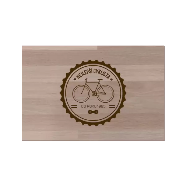 Bukové prkénko Nejlepší cyklista od roku 