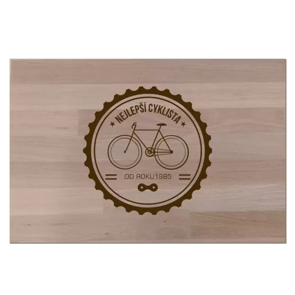 Bukové prkénko Nejlepší cyklista od roku