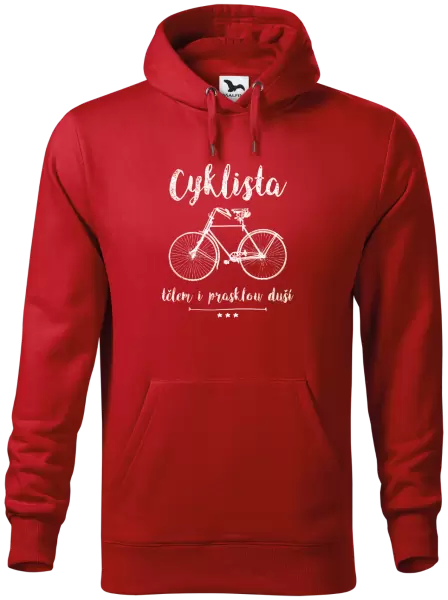 Pánská mikina Cyklista tělem i prasklou duší