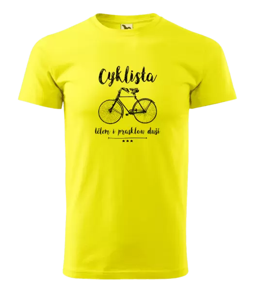 Pánské tričko Cyklista tělem i prasklou duší