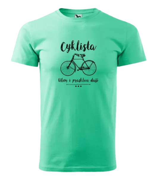 Pánské tričko Cyklista tělem i prasklou duší