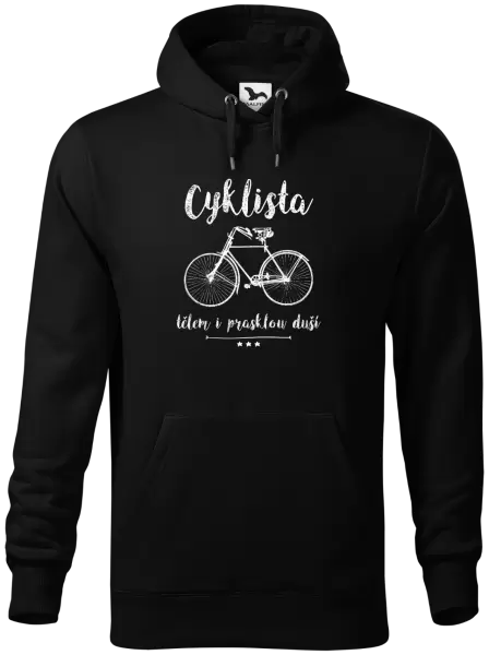 Pánská mikina Cyklista tělem i prasklou duší