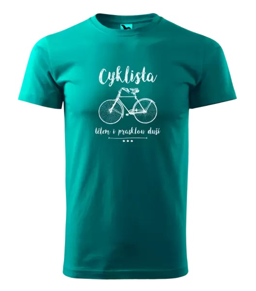 Pánské tričko Cyklista tělem i prasklou duší