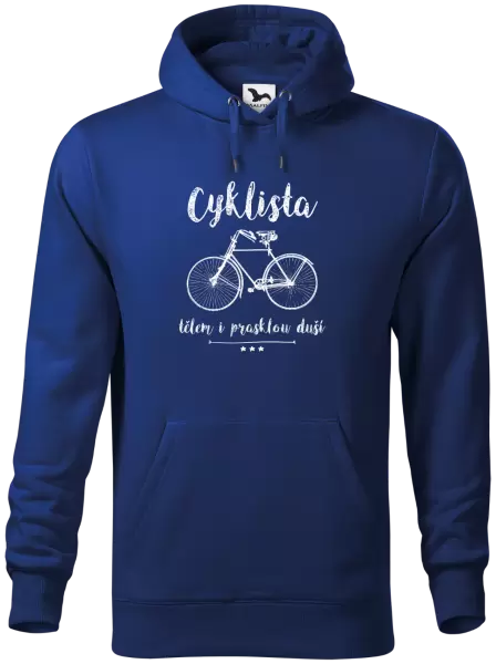 Pánská mikina Cyklista tělem i prasklou duší