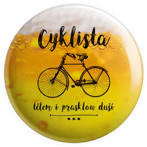 Placka Cyklista tělem i prasklou duší