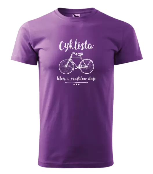 Pánské tričko Cyklista tělem i prasklou duší