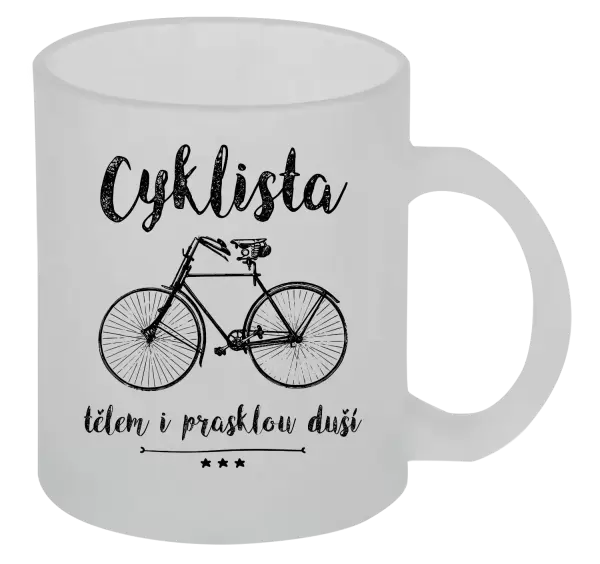 Hrnek Cyklista tělem i prasklou duší