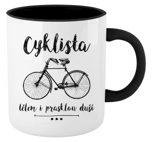Hrnek Cyklista tělem i prasklou duší