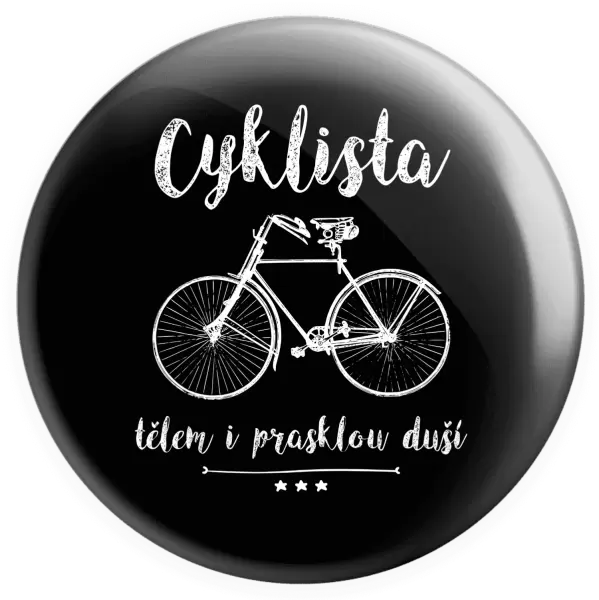 Placka Cyklista tělem i prasklou duší