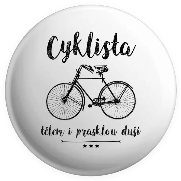 Placka Cyklista tělem i prasklou duší