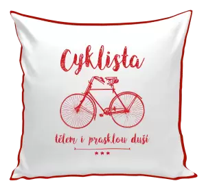 Polštář Cyklista tělem i prasklou duší