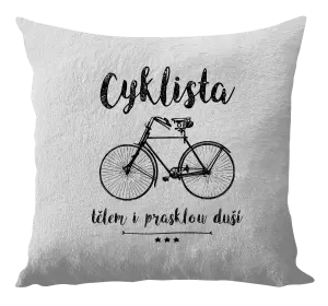 Polštář Cyklista tělem i prasklou duší