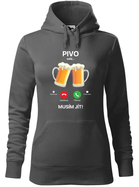 Dámská mikina Pivo volá... musím jít!
