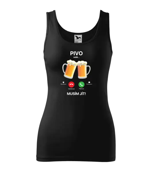 Dámské tílko Pivo volá... musím jít!