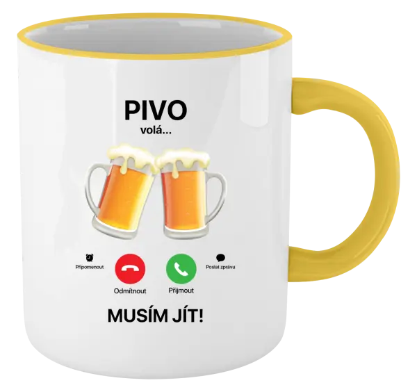 Hrnek Pivo volá... musím jít!