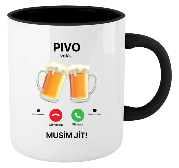 Hrnek Pivo volá... musím jít!