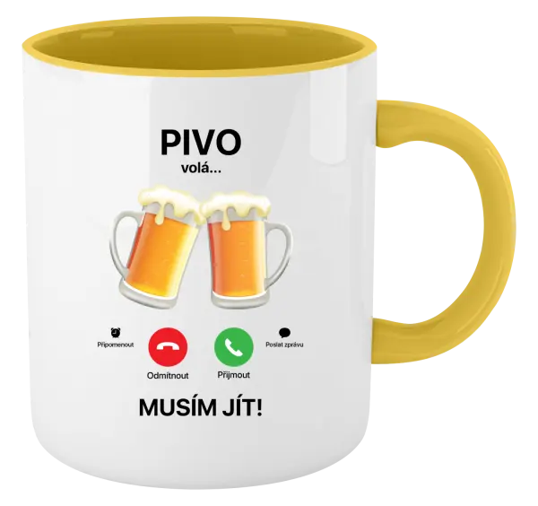 Hrnek Pivo volá... musím jít!