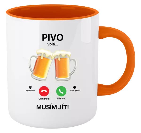 Hrnek Pivo volá... musím jít!