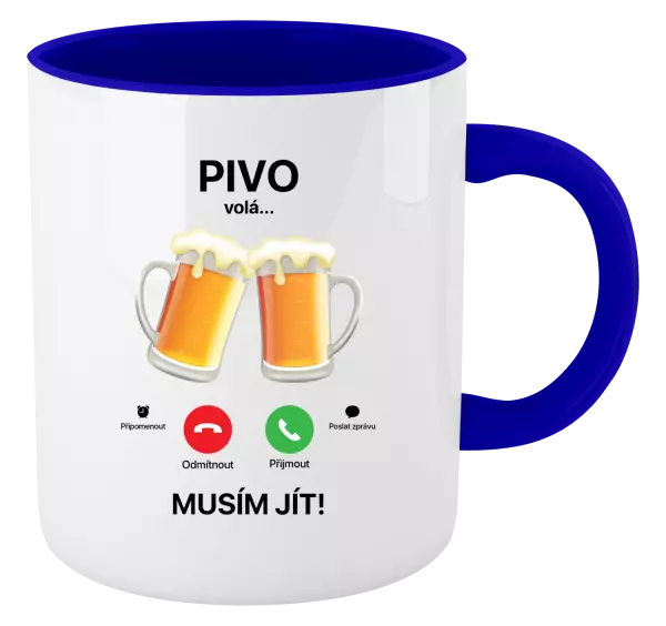 Hrnek Pivo volá... musím jít!