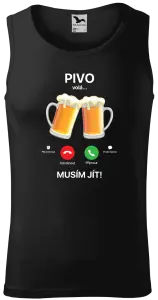 Pánské tílko Pivo volá... musím jít!