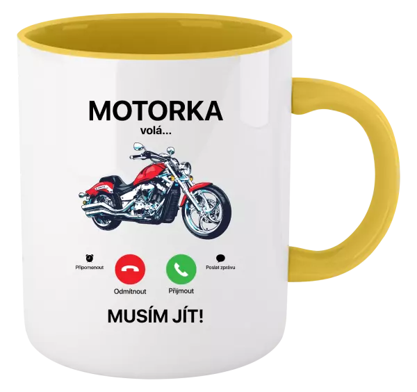 Hrnek Motorka volá... musím jít!