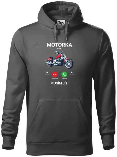 Pánská mikina Motorka volá... musím jít!