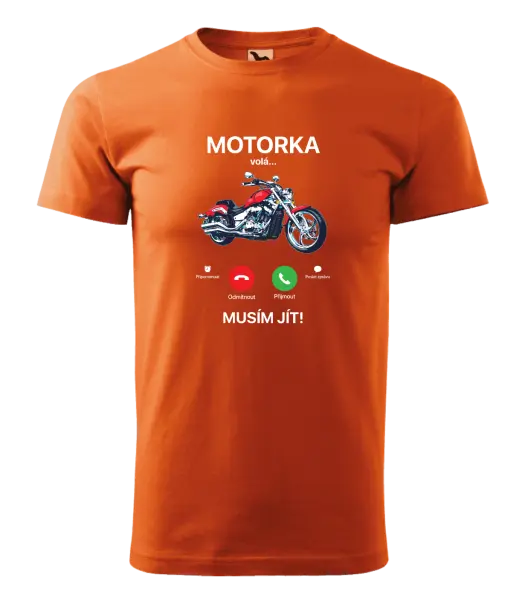 Pánské tričko Motorka volá... musím jít!