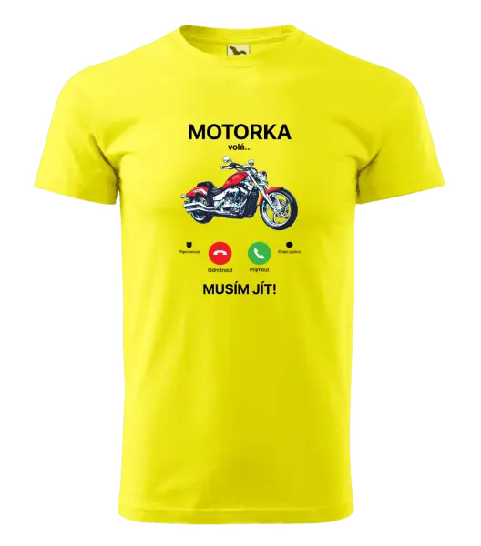 Pánské tričko Motorka volá... musím jít!
