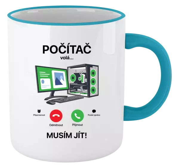Hrnek Počítač volá... musím jít!