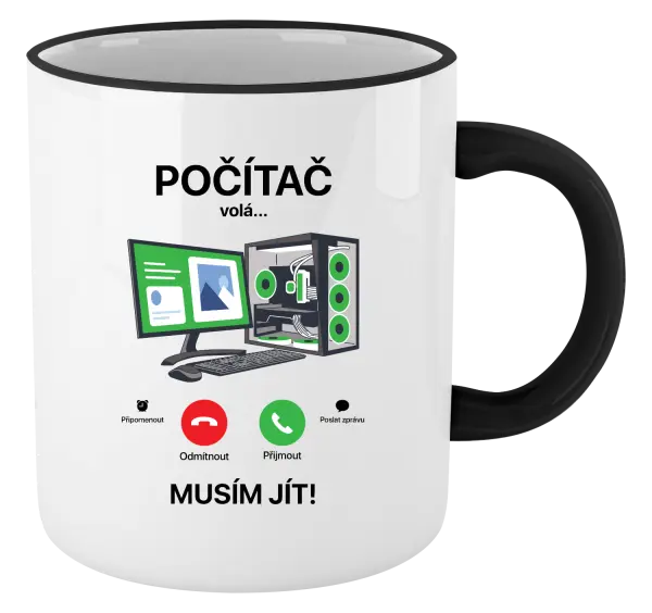 Hrnek Počítač volá... musím jít!