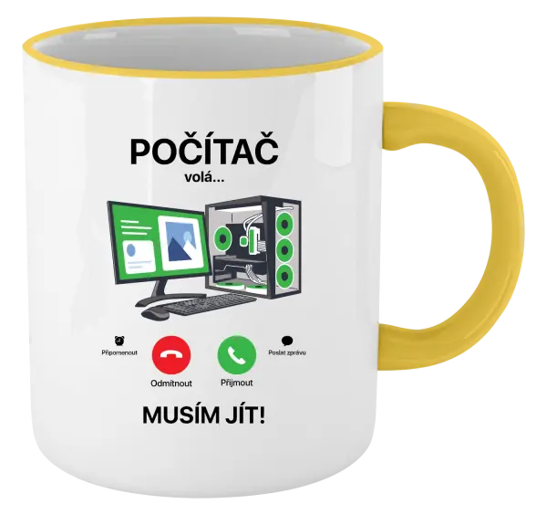 Hrnek Počítač volá... musím jít!