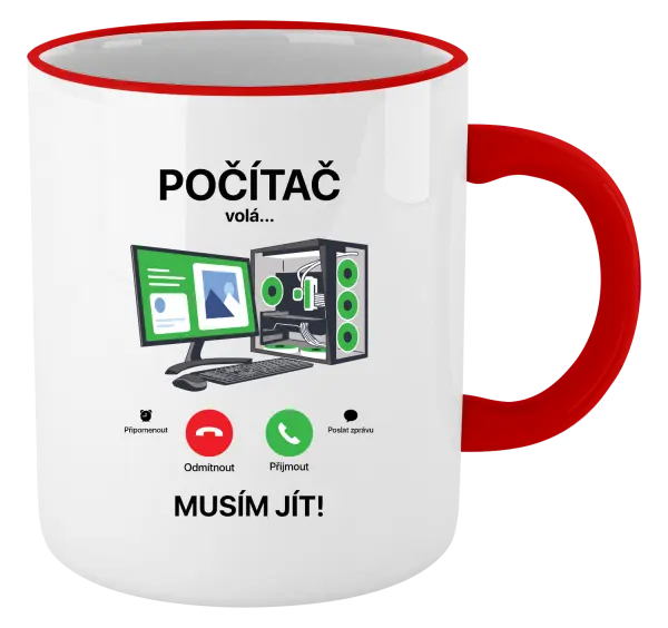 Hrnek Počítač volá... musím jít!