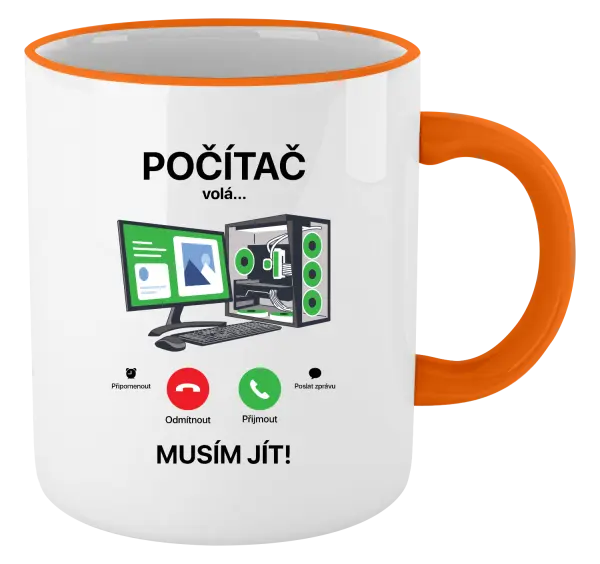 Hrnek Počítač volá... musím jít!