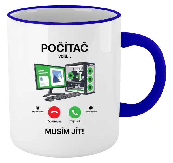 Hrnek Počítač volá... musím jít!