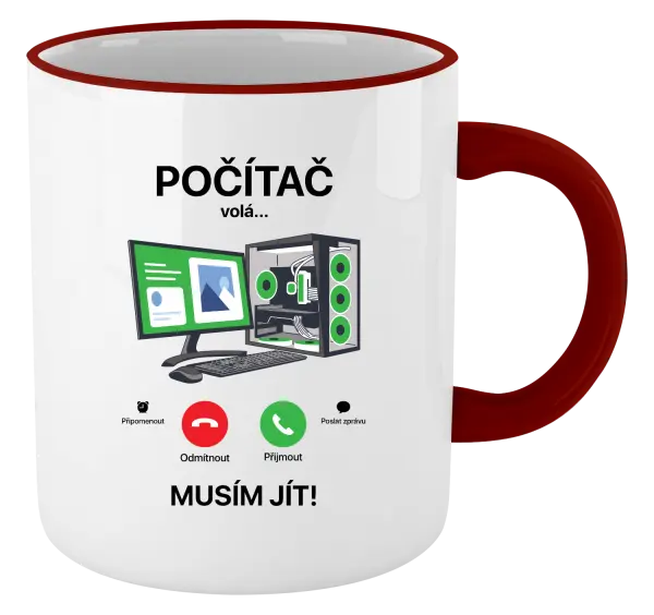 Hrnek Počítač volá... musím jít!