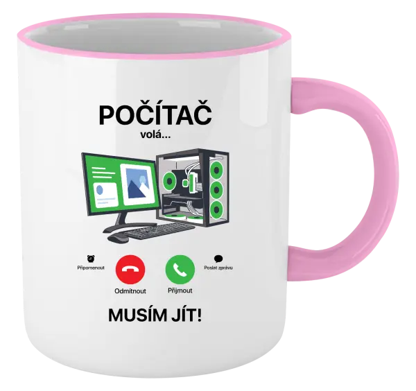 Hrnek Počítač volá... musím jít!