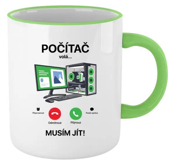 Hrnek Počítač volá... musím jít!