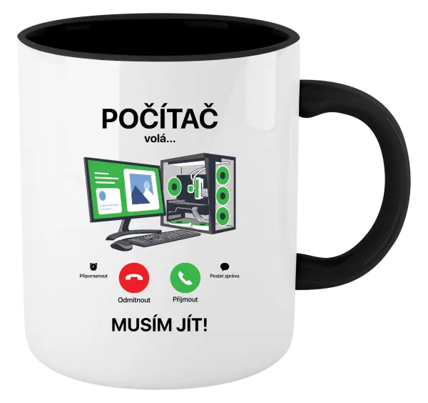 Hrnek Počítač volá... musím jít!