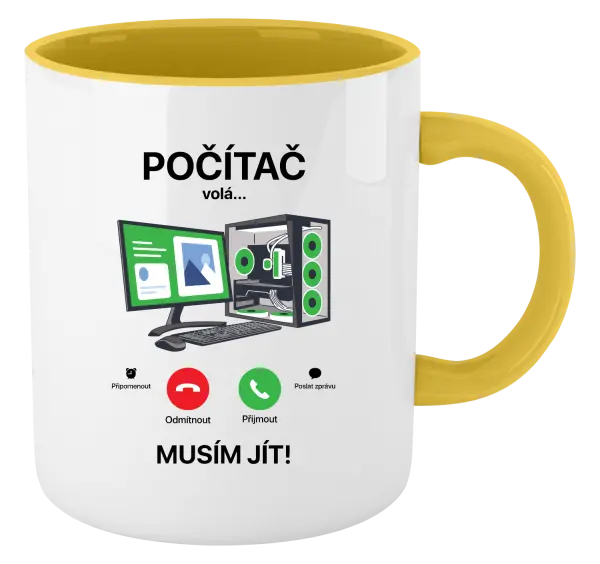 Hrnek Počítač volá... musím jít!