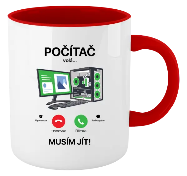 Hrnek Počítač volá... musím jít!