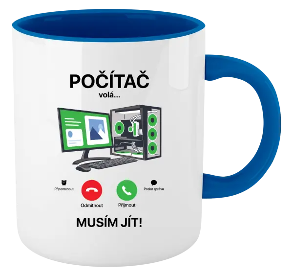 Hrnek Počítač volá... musím jít!