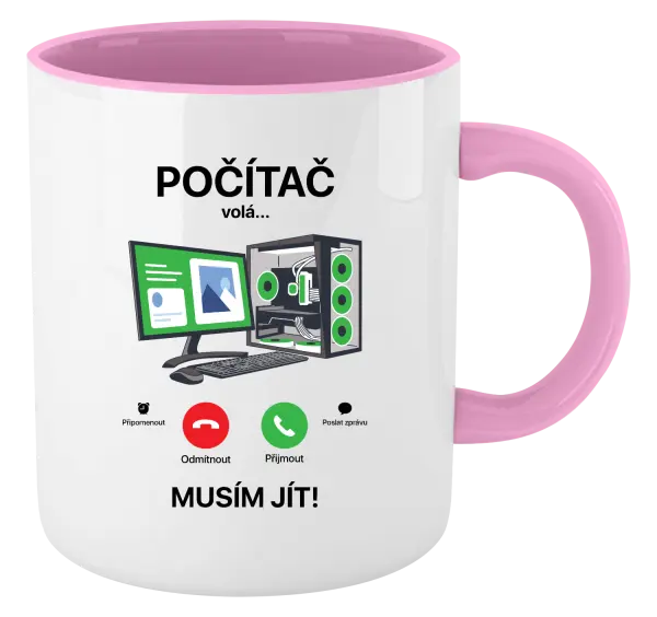 Hrnek Počítač volá... musím jít!