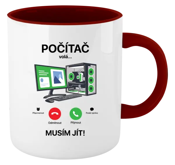 Hrnek Počítač volá... musím jít!