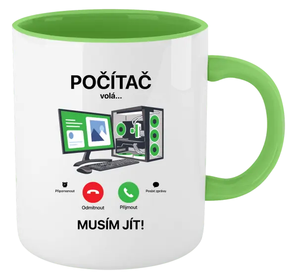 Hrnek Počítač volá... musím jít!
