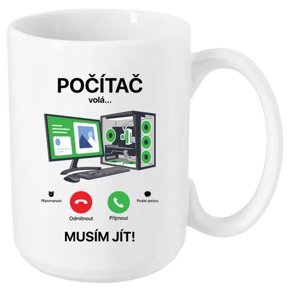 Hrnek Počítač volá... musím jít!