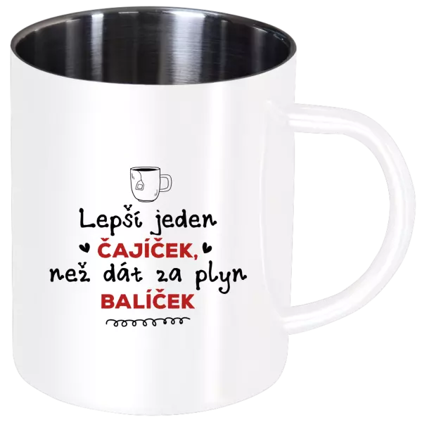 Nerezový hrnček Čajíček